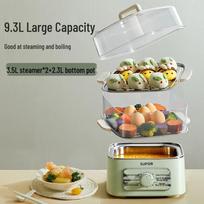 SUPOR 9.3L Multi-functional Electric Steamer Cooker CN plug (adapter included) žalia spalva
