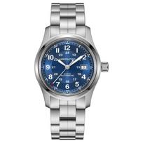 HAMILTON Khaki Field Series Little Red Riding Hood Automatic Mechanical Movement Watch Swiss Watch 42mm Blue Dial Stainless Steel Strap H70605140 mėlyna