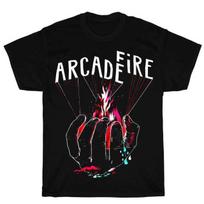 Rare Arcade Fire Band Black Size S-5XL Shirt Gift For Fan Unisex T-Shirt S įvairiaspalvis