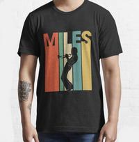Miles Davis Trimitas Mėlynas Muzikinis Dovana Marškinėliai, Miles Davis Marškinėliai Unisex Marškinėliai S įvairiaspalvis