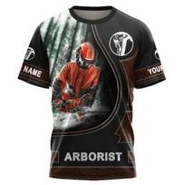 Fashion Lumberjack Arborist Graphic T Shirts For Men Summer Trend Short Sleeve 3D Printed T-shirt Loose Quick Dry Work Clothes S