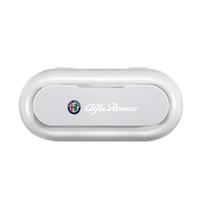 Car Sun Visor Glasses Storage Box Holder Organizer sticker For Alfa Romeo 147 159 Giulietta Giulia Mito Spider Alpha Nheadrest balta