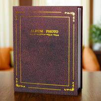 New 6 Inch Art Photo Albums Family 100Photos 10x15Cm Image Photo Storage Classic Retro PU Cover Interstitial Album Collection ruda