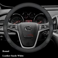 AAHN1 For Opel Combo-e Combo Cargo Life ELecteic 2021 2022 2023 2024 2025 Steering Wheel Cover Carbon fiber Suede Car Accessories