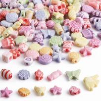 700Pcs Straight-Hole Letter Flat Beads DIY Crafts Bead Stringing Materials Bulk Beads  Bracelets fish
