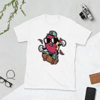 DONUT SKATER LOVE DONUTS AND SKATEBOARDS COOL GRAPH Short-Sleeve Unisex T-Shirt S įvairiaspalvis