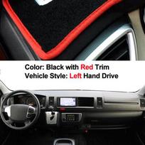 Car Dashboard Cover Dashmat  Carpet Dash Mat 2 Layers For Toyota Hiace Commuter REGIUS ACE COMMUTER 2005-ON 2015 2016 2017 2018