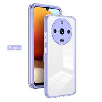 For OPPO Realme 11 Pro Plus Case Hard PC+TPU 3 in 1 Transparent Protective Back Cover Phone Cases For OPPO Realme 11Pro 10 Shell For Realme 11 Pro violetinė