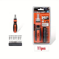 KMT Tools, 11 viename reketinio atsuktuvo antgalių rinkinys, tikslus remonto rinkinys kasdieniam naudojimui, įskaitant 10 vnt. dydžių grąžtus