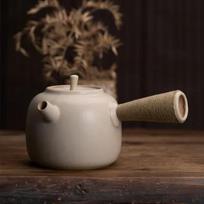 3 Style Beige Color Pottery Kettle Teapot Tea Ceremony Set Milk Oolong Tea Tie Guan Yin Puer White Teapot Teaware Type
