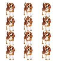 12Pcs Embroidery Cloth Stickers Dog Iron Motif Applique Patches Clothes Backpack Accessories