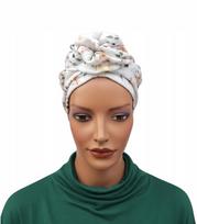 Klasyczny Turban Z Różą Mussa 461 Z Muślinu Bawełnianego Komfort I Styl