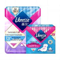 Libresse Comfort V-Feel Ultra-Thin Day & Night Sanitary Pad Combo blue