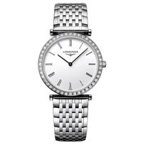 LONGINES Jialan Series Quartz Movement 30 Meters Waterproof Fashion Simple 29mm White Dial Stainless Steel Case Stainless Steel Strap L4.523.0.11.C