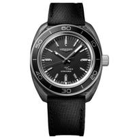 LONGINES High Frequency Precision Observatory Series Automatic Mechanical Movement Black Dial Carbon Fiber Case Synthetic Material Strap L2.839.4.52.2 juoda