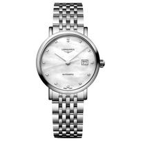 LONGINES Boya series automatic mechanical movement 30 meters waterproof mother-of-pearl dial stainless steel case stainless steel strap L4.310.4.80.6 kriaušė