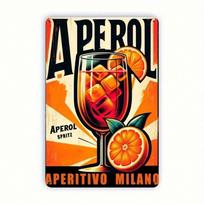 Metal Wall Art Aperol Spritz Vintage Bar Decor Retro Poster For Cafe Home 8x12 Inch