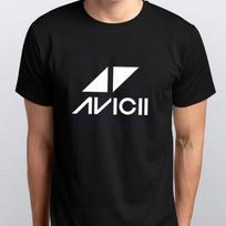 AVICII T-SHIRT dydžiai S M L XL XXL spalvos Juoda, Balta S įvairiaspalvis