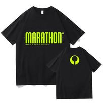 Game Marathon Collection T-shirts Men Women Summer Cotton Clothing Casual Round Neck Short Sleeved Tee Streetwear S