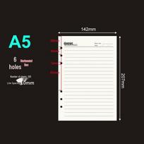 A5 6-Hole Loose-Leaf Refill Paper