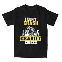 Funny Mountain Bike MTB Biking Downhill T Shirt for Men Women  Gravity Checks Dirt Biker Tees Shirt Gift Idea Clothes S įvairiaspalvis