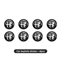 mrzt5 Car Door Keyhole Protection Stickers Key Hole Lock Decor Decals Accessories For Alfa Romeo 159 Giulietta 156 147 Giulia Mito GT