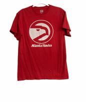Majestic Athletics Men Red T Shirt Graphic Atlanta Hawks Crewneck Short Sleeve M XXL brown