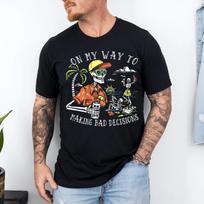 On My Way to Making Bad Decisions Skeleton Beach Vacation T-Shirt S įvairiaspalvis