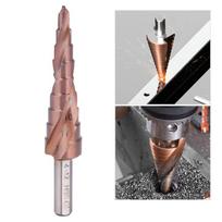 Cobalt Coating Hole Opening Tool Triangular Shank Hole Reamer Pagoda Step Drill Bit  Counterbore 4-12B(9steps)