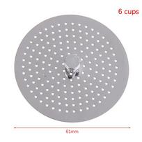 1Pc Aluminum Filter Moka Pot Coffee Bottle Special Pressed Powder Compatible With 3/6/9 Cup Moka Express Coffee Mocha Maker