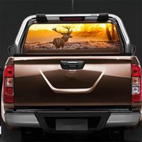 Miško Saulėlydis Briedis Grafika SUV Pikapas Galinio Langelio Perforuota Lipdukas 135cmx36cm