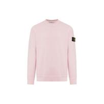 Stone Island Ss24 Logo Print Distressed Crewneck Sweatshirt Men sweatshirt Pink 801566060V-0180 M