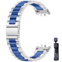 Nerūdijančio plieno dirželis, skirtas Samsung Galaxy Fit 3, metalinė apyrankė, prabangi verslo juosta, skirta Samsung Galaxy Fit3 SM-R390 priedai For Galaxy Fit 3