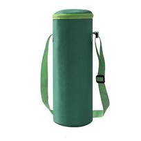 Oxford Cloth Water Bottle Bag Protective Cover Water Kettle Bag Insulated Cup Cover  Camping žalia