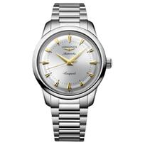 LONGINES Classic Replica Series Automatic Mechanical Movement 50 Meters Waterproof Swiss Watch 40mm Silver Dial Stainless Steel Strap L1.650.4.72.6