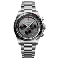 LONGINES Concas serijos automatinis mechaninis laikrodis 100 metrų atsparumo vandeniui vyriškas laikrodis Šveicariškas laikrodis 42 mm pilkas ciferblatas nerūdijančio plieno apyrankė L3.836.4.52.9 pilka spalva