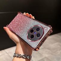 Glitter Fashion Plating Case for VIVO X300 Pro X200 Pro MINI S FE Y05 Y0S Y400 Y300 Y200 Y29/28/18/38/50 Anti-drop Protect Cover VIVO Y38 or Y18 5G rožinė