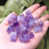 Amethyst Tooth Flower Gravel Cluster for Incense, Fish Tank Decor, and Mineral Crafts Ornaments. 1 cm about [100g]