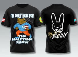 2026 Relaxing for Cotton Bad Bunny Summer for T-shirt Men's Loose Casual Streetwear Hip Hop Short Sleeve Female Male Clothing 4XL