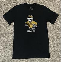 Steel City Pittsburgh Skully Game Day Tee T-Shirt, Sz S S įvairiaspalvis