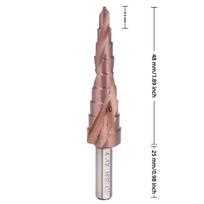 Cobalt Coating Hole Opening Tool High Speed Steel M35 Step Drill Bit Set Step Drill Bit  Large Bit 4-12B(9steps)