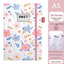 2027 Weekly Planner A5: English Calendar with Step Notes & Schedule Book Full Year 2027