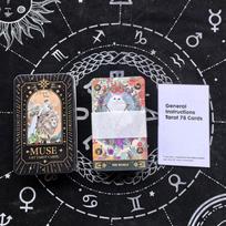 English Tarot and Oracle Cards in Iron Box with Gold Stamping