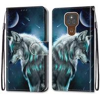 Prabangus dažytas odinis dėklas, piniginės stiliaus, apsauginis dėklas, skirtas „Motorola Moto G85 G75 G55 G35 G34 G24 G15 G05 G84 G54 G32 G14 G13 G23 G53 E20 E30 Moto E13