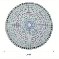 26cm Pottery Round Divider Circular Equal Parts Card Divider Ruler DIY Ceramic Underglaze Painted Auxiliary Pad Painting New Bronze