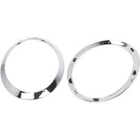 2PC For MINI Cooper F55 F56 F57 2013-2018 Chrome Left Right Front Headlights Frame Headlight Eyebrow Ring Cover Trim Replacement sidabras