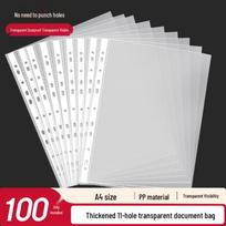 A4 11-Hole Transparent File Sleeves