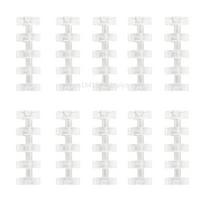 10 Pcs 5 Holes Circles Ring Binding Ring for Loose-leaf Notebook Binder Album Scrapbook Paper Files Spiral Binding Clips