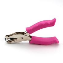 6mm & 3mm Heat Shrink Sheet Hole Puncher with Leather Case Handle - Metal Handheld Ticket Punch Pliers