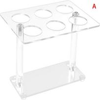 6/16 Holes Acrylic Ice Cream Cone Holder Cupcake Popcorn Rack Party Wedding Buffet Display Stand Transparent Ice Cream Shelf A